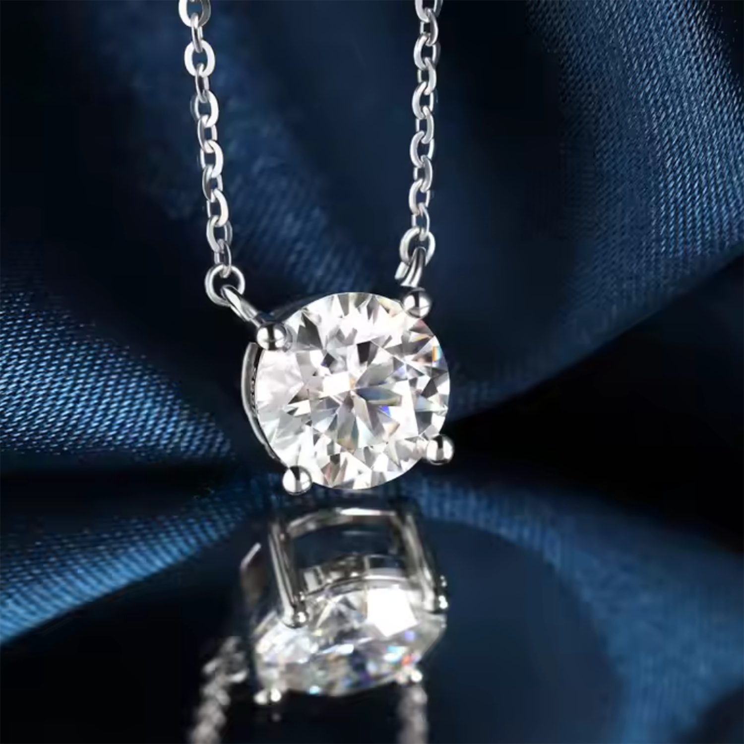 Raisove PT950鉑金 1.01 cts 四爪經典培育鑽石吊墜(N-004)