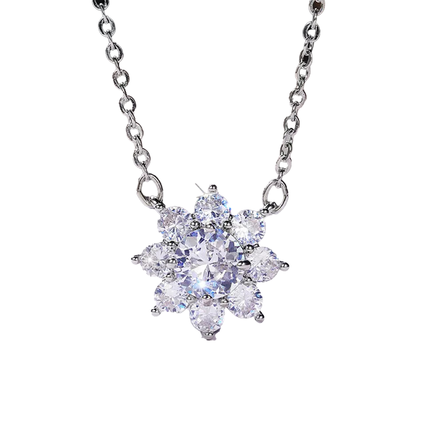 Raisove PT950鉑金 1.01cts 太陽花培育鑽石吊墜(N-005)