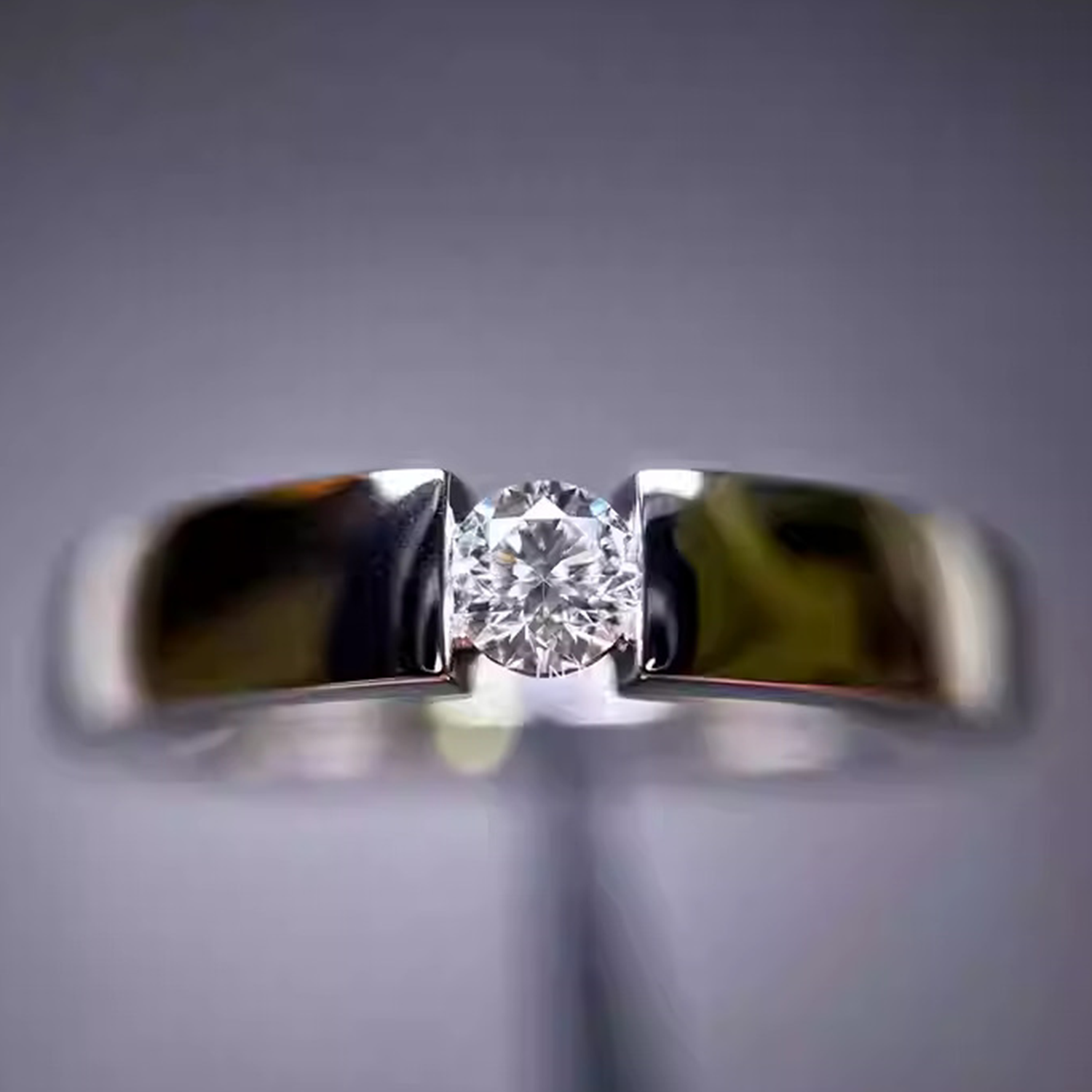 Raisove PT950鉑金 男戒培育鑽石排戒 (R-012)